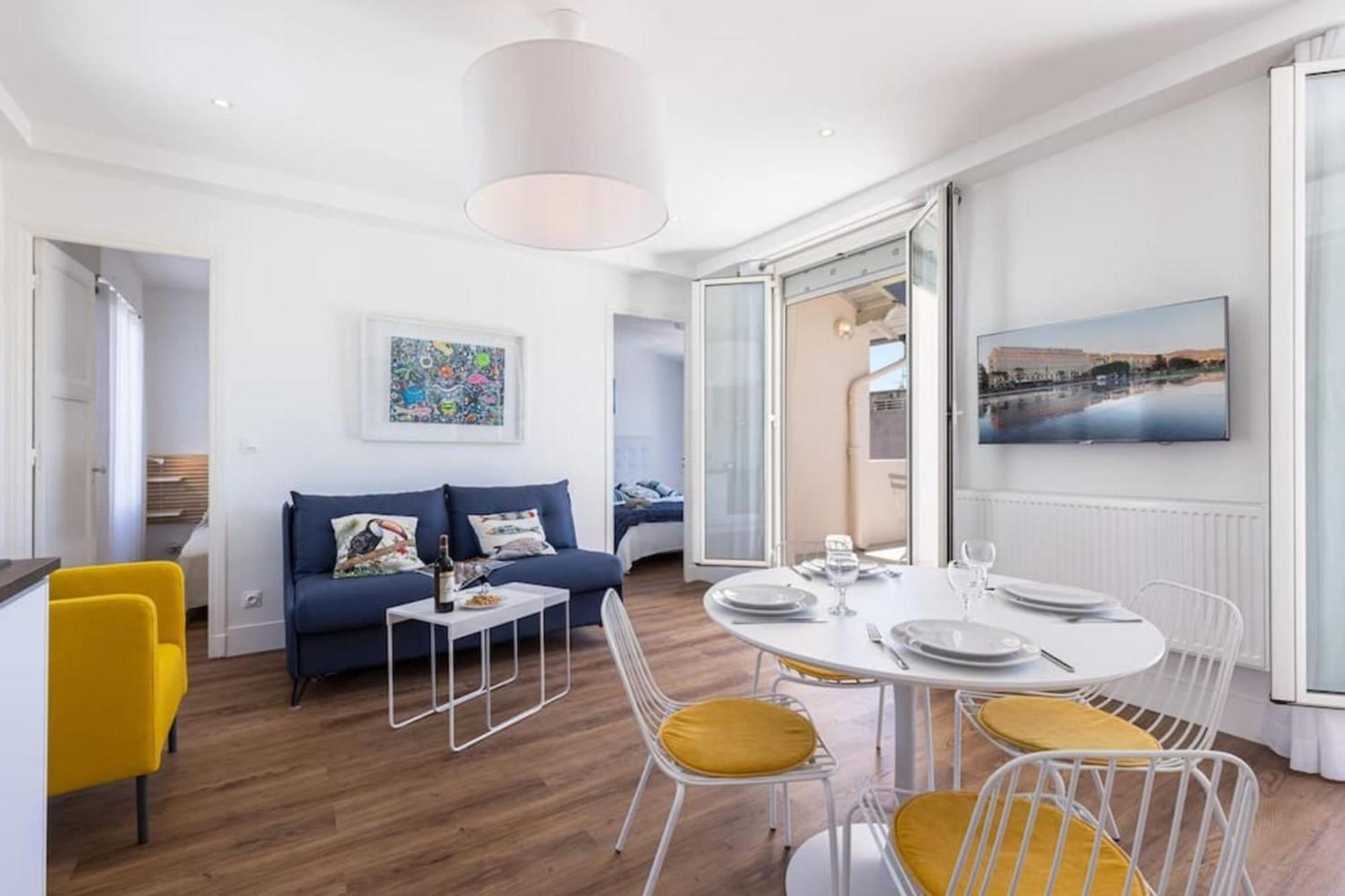Spitalieri- Sunny Terrace With View -New Apartment Nice Bagian luar foto